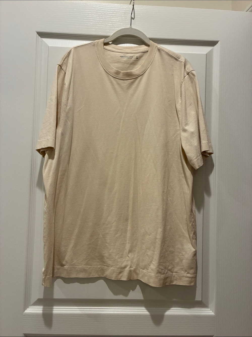 Abercrombie & Fitch Beige Short Sleeve Crew Tee